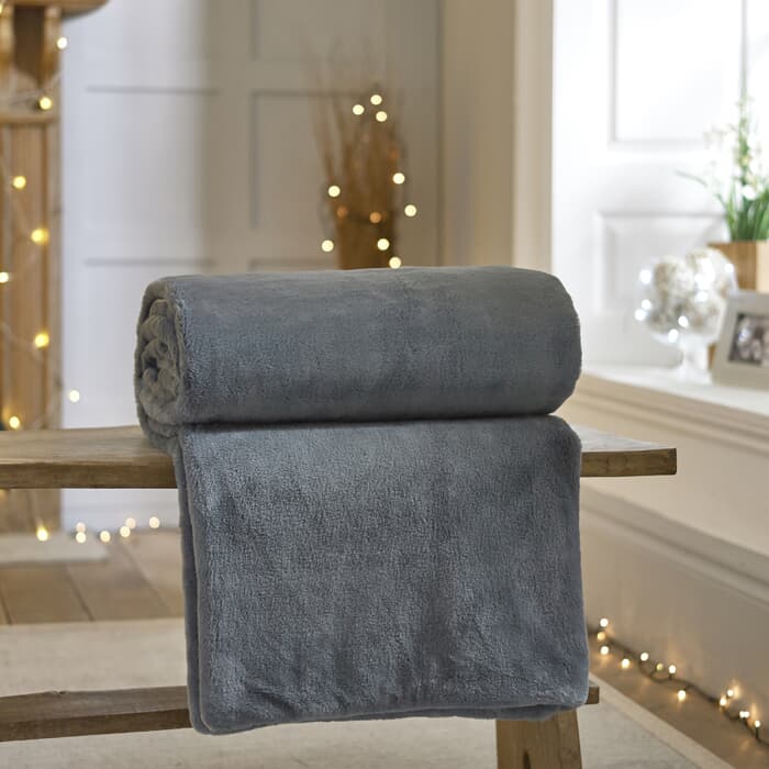 Deyongs Aspen Throw Charcoal large