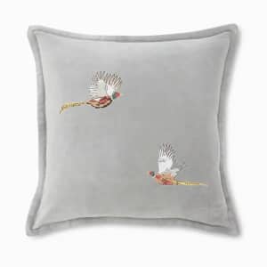 Pheasant Blue Mist Cushion