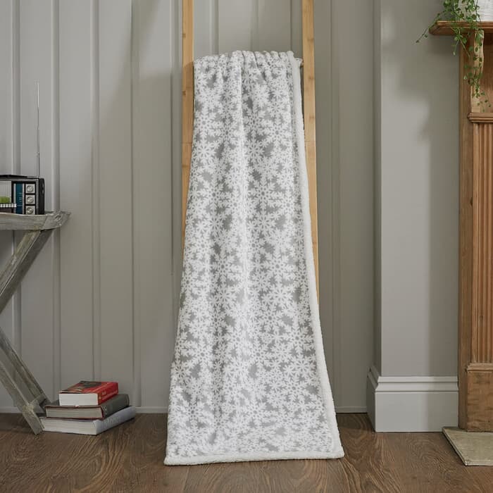 Deyongs Flakes Throw Grey large