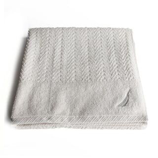 Zig Zag Towels White