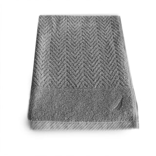 Zig Zag Towels Grey