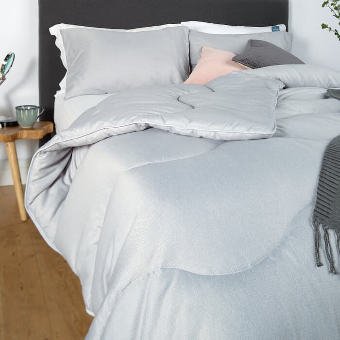 Night Owl Herringbone Storm Grey large