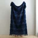Kabeli Tufted Throw Navy