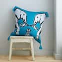 Tembo Tassel Cushion Teal