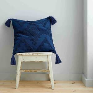 Imani Tufted Cushion Navy