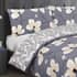 Vantona Kimono Floral Grey small 6968C