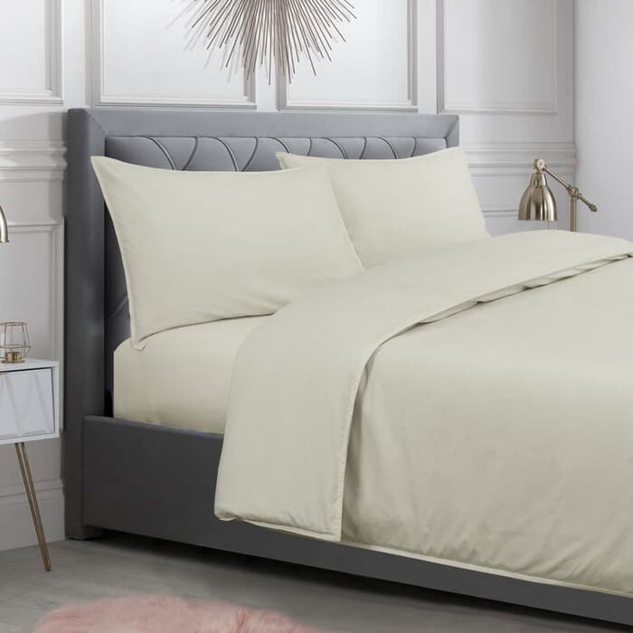 Simply Home Washed Cotton Flaxen large