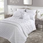 Decadent Floral Embroidered White