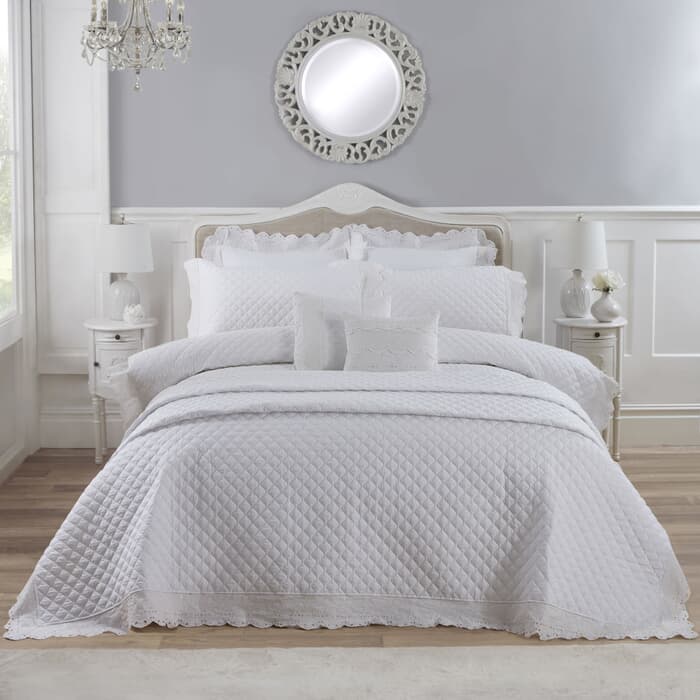 Vantona Byzantium Schiffli Lace White large