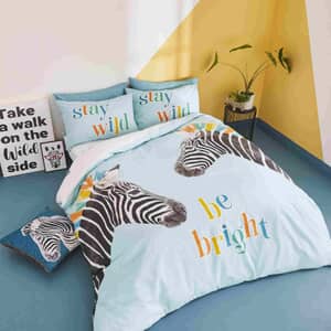 Stay Wild Zebra Blue