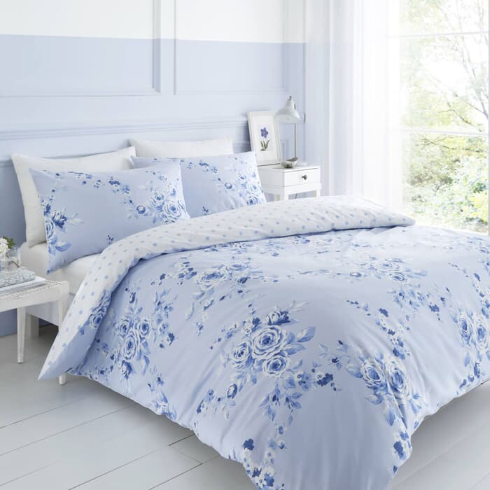 Catherine Lansfield Canterbury Cornflower Blue large