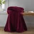 Catherine Lansfield Raschel Velvet Touch Throw Dark Red small