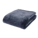 Raschel Velvet Touch Throw Navy