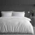 Cotton Waffle Stripe White