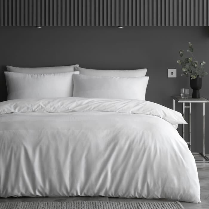 Terence Conran Cotton Waffle Stripe White large