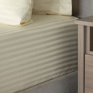 540TC Satin Stripe Ivory