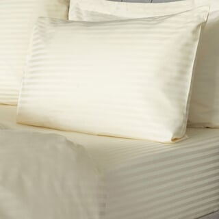 540TC Satin Stripe Ivory