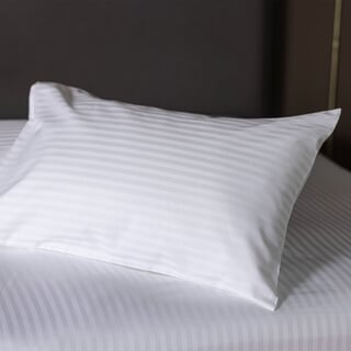 540TC Satin Stripe White