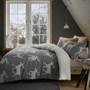 Stag Sherpa Jacquard Grey