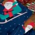 Catherine Lansfield Santas Christmas Wonderland Throw Navy small 7264A