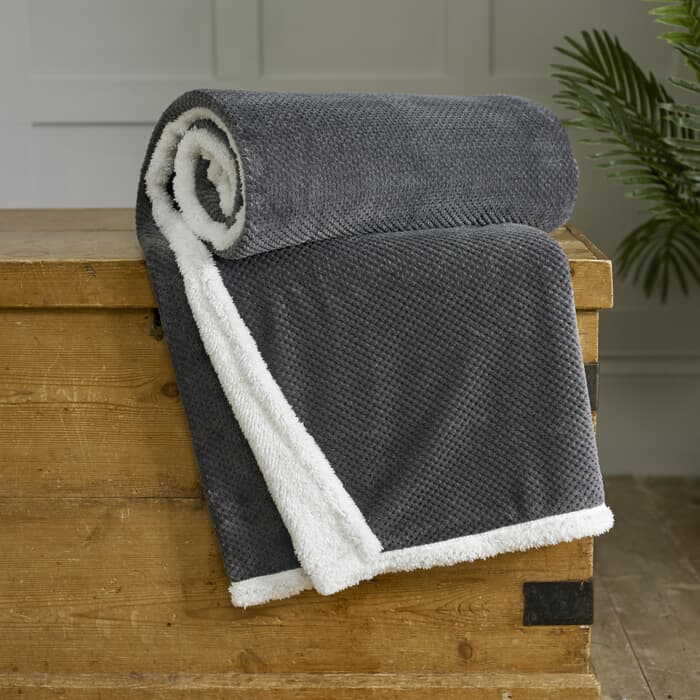 Deyongs Penzance Throw Charcoal large