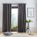 Pinsonic Chevron Curtains Charcoal