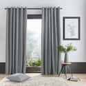 Pinsonic Chevron Curtains Silver