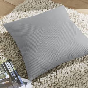 Pinsonic Chevron Cushion Cover Silver