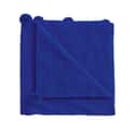 Pom Pom Knitted Throw Dark Blue
