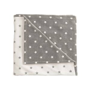 Star Woven Throw Grey