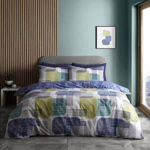 Layered Geo Navy/Green