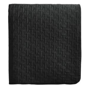 T Quilted Throw Black