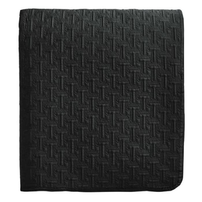Ted Baker T Quilted Throw Black large