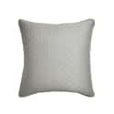 T Quilted Sham Silver