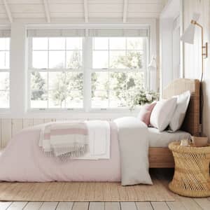 Ticking Stripe Pink