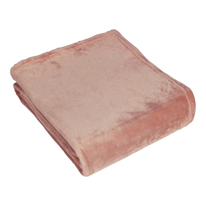 Furn Harlow Fleece Throw Blush large