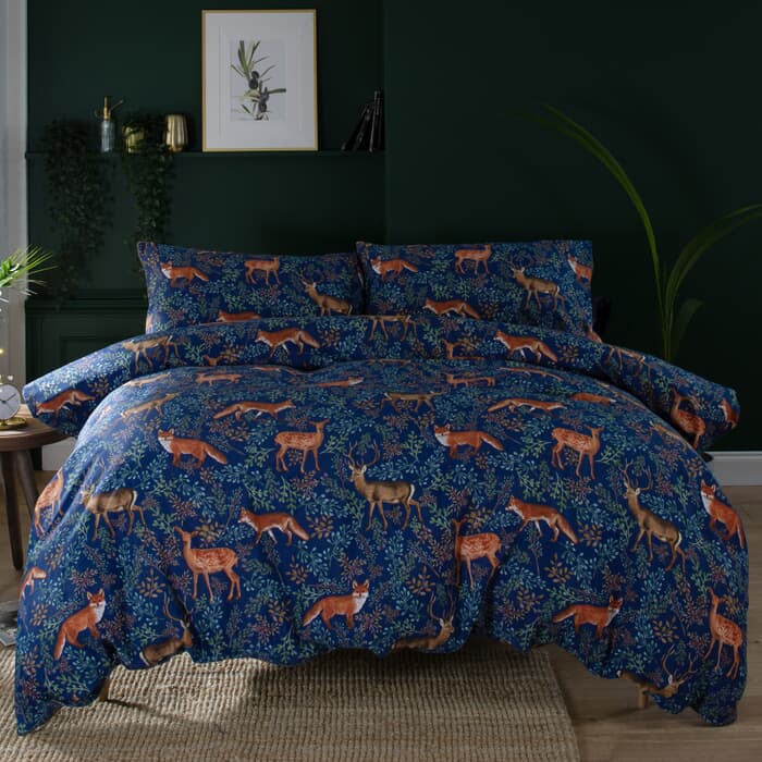 Deyongs Fox and Deer Navy large