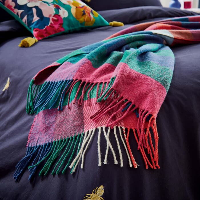Joules Chatsworth Check Throw large