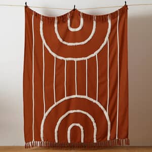 Rainbow Tuft Throw Brick