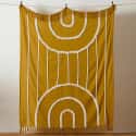 Rainbow Tuft Throw Ochre