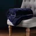 Empress Faux Fur Throw Navy