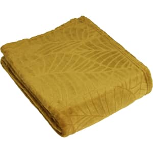 Folio Fleece Throw Mustard