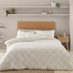 Cosy Checkerboard Boucle Cream