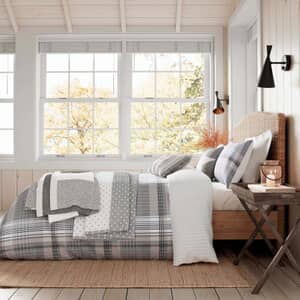 Brushed Check Warm Grey
