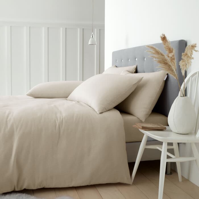 Catherine Lansfield Brushed Cotton Cream large