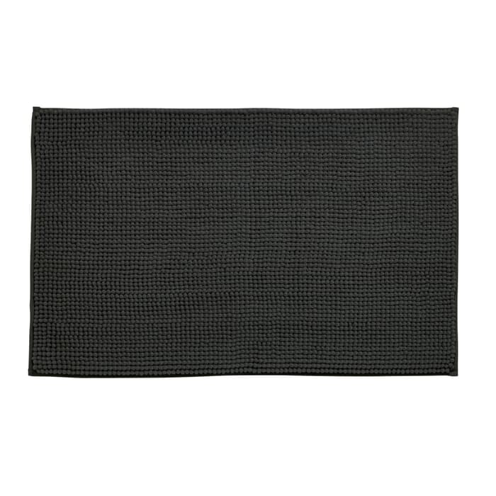 Catherine Lansfield Bobble Bath Mat Charcoal large