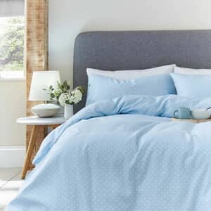 Brushed Polka Dot Blue