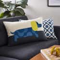 Dachshund Cushion Blue