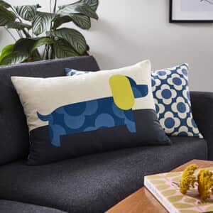 Dachshund Cushion Blue