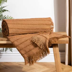 Hazie Woven Throw Cinnamon